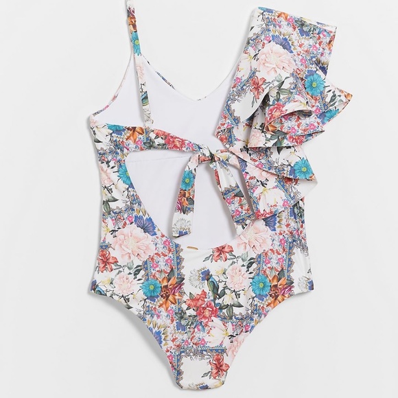 Anthro Boamar Oda Ruffled One-Piece Swimsuit - Picture 2 of 7